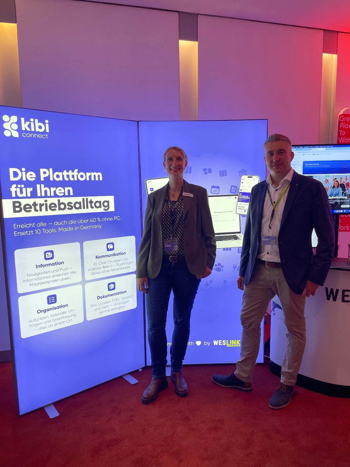 Kibi Connect am Stand beim Personal Kongress Human × AI in Münster