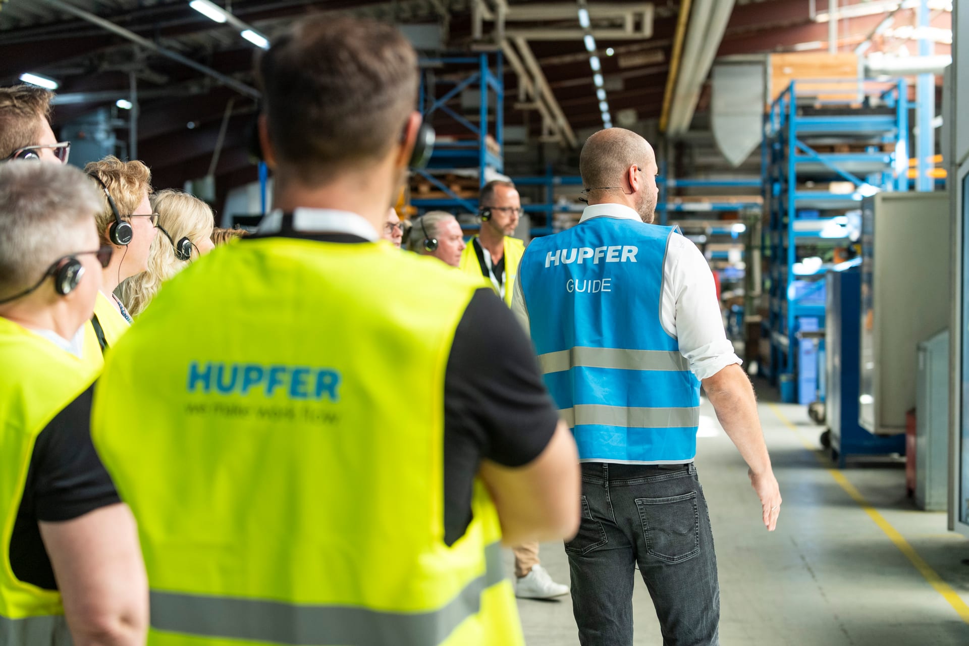 Werksführung bei HUPFER im Produktionsumfeld